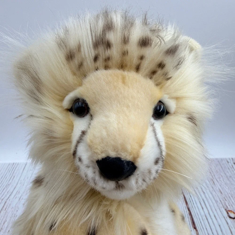 Hansa Creation Cheetah Cub Plush Realistic Spotted Sitting Stuffed Animal Read *